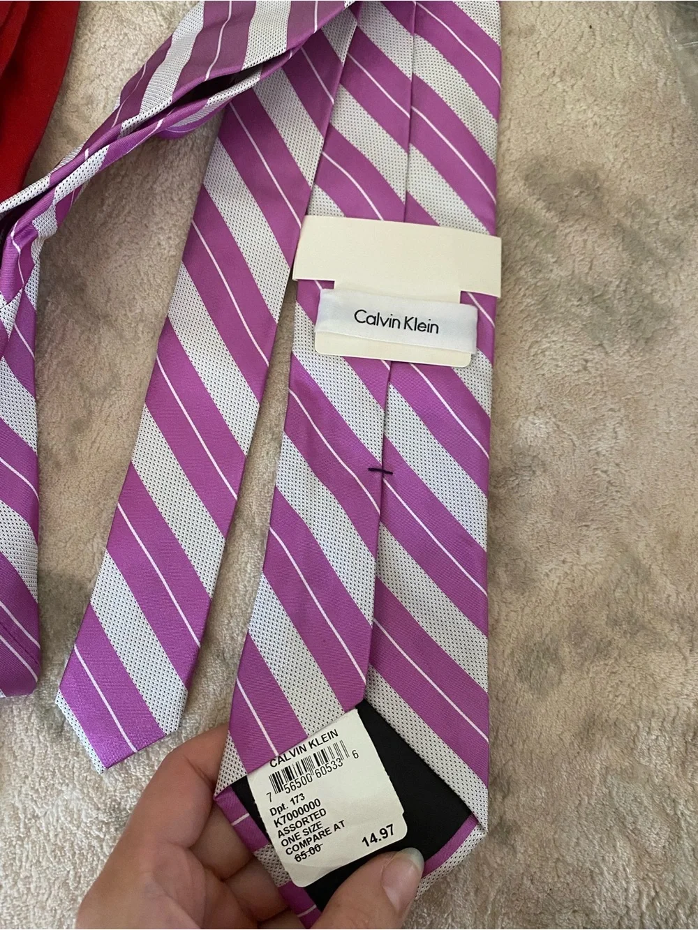 Calvin Klein Tie Bundle (2) & White Bow Ties (2)